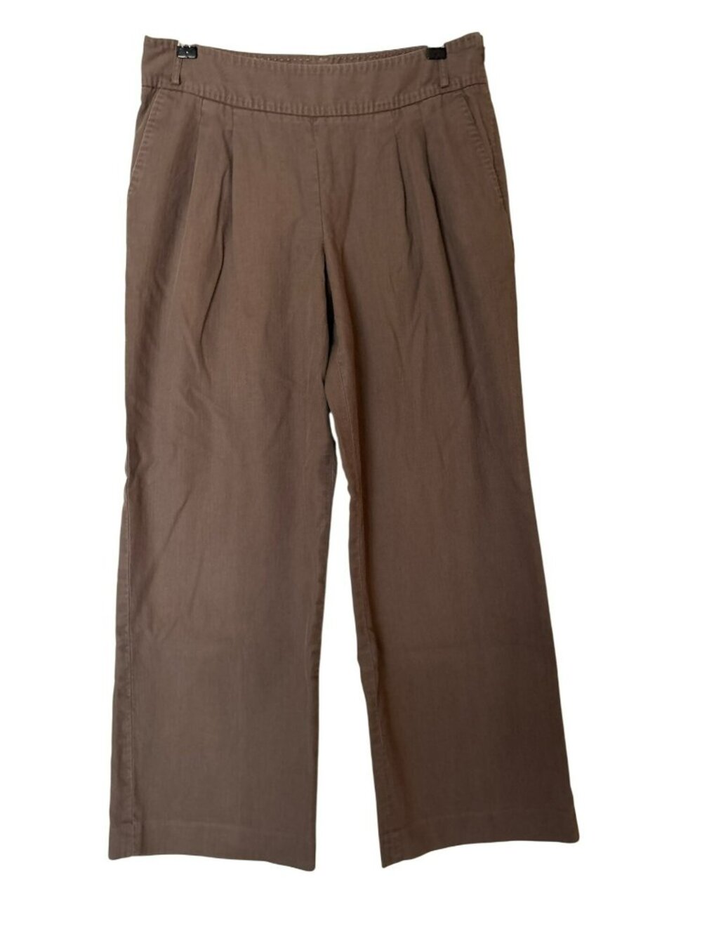 J. Jill Genuine Fit Below Waist Cotton Linen Wide Leg Pants Size 10